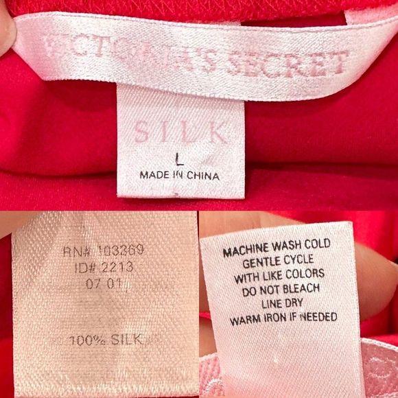 Victoria’s Secret Vintage Y2K Silk Slip Dress Maxi Mesh Detail in Red Women's - Picture 3 of 16